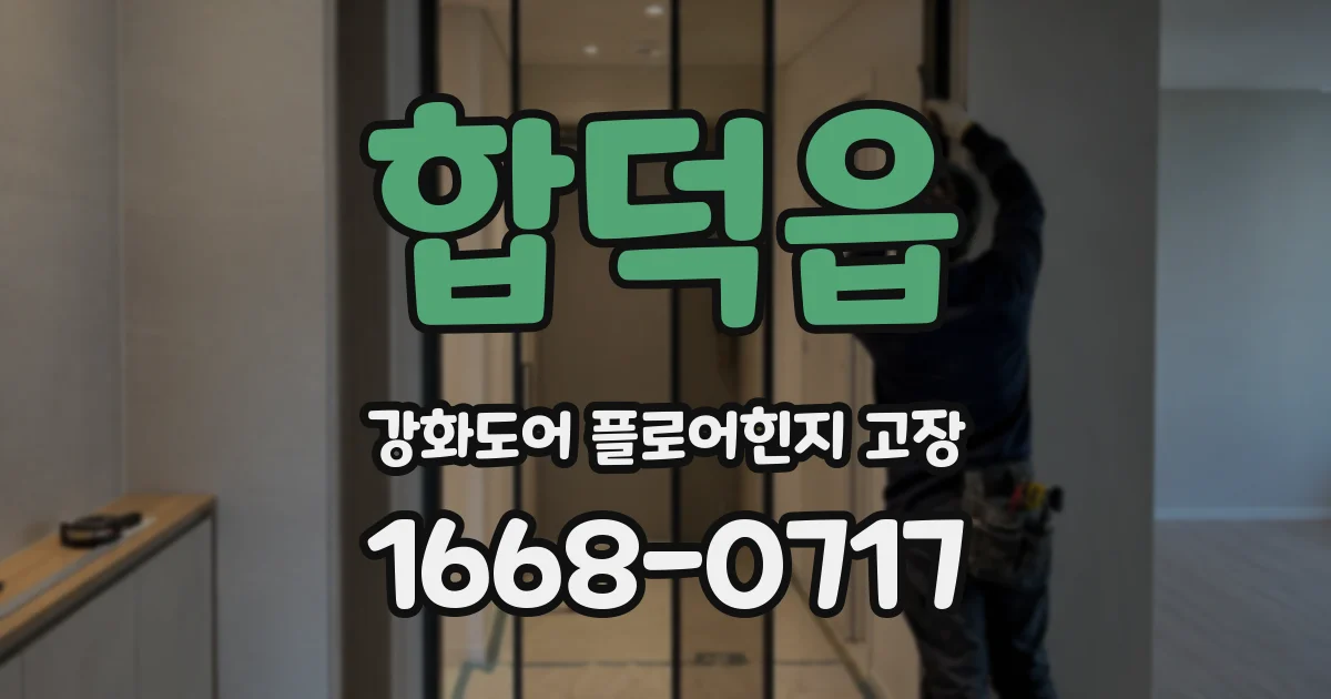 합덕읍 강화도어 플로어힌지 고장