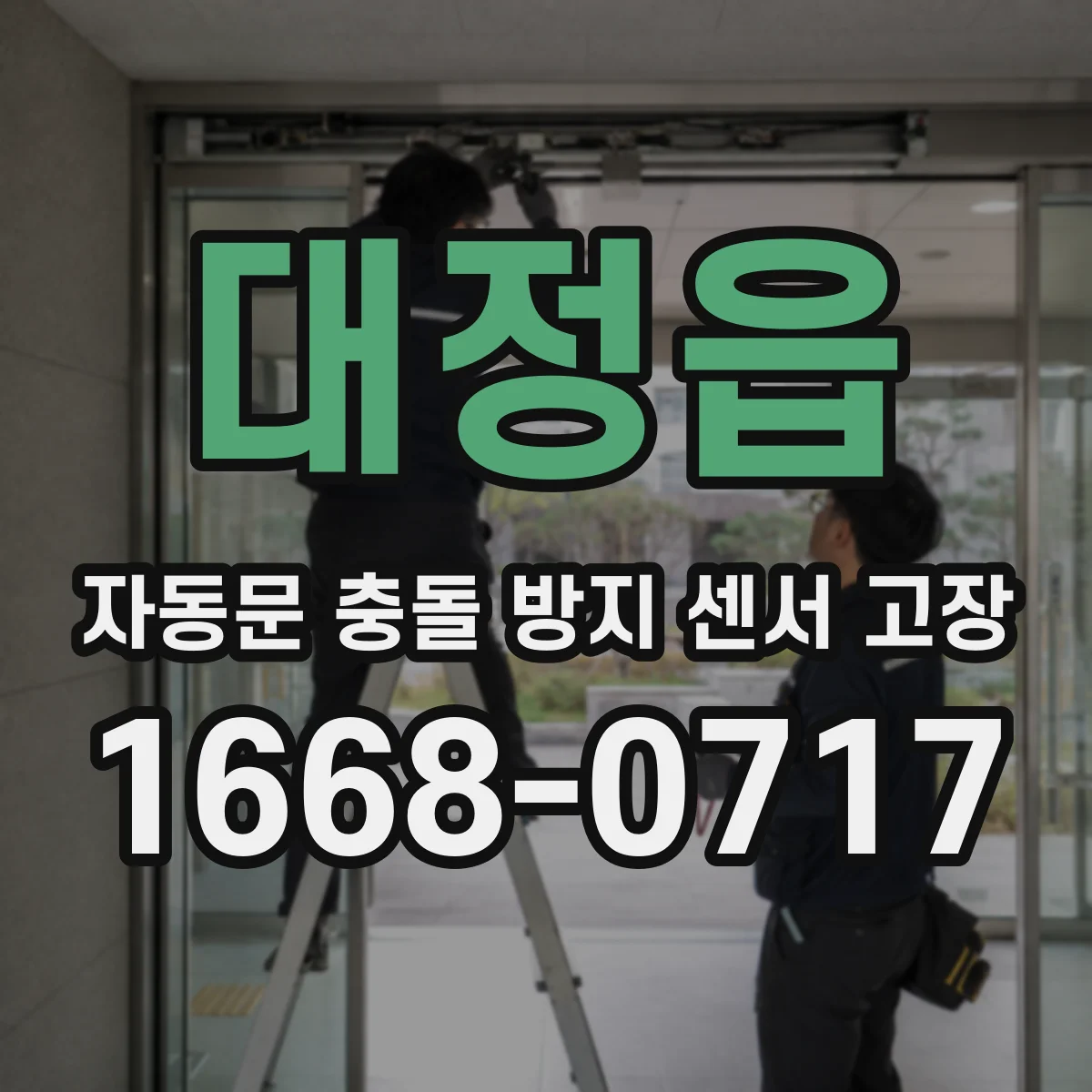대정읍 자동문 충돌 방지 센서 고장