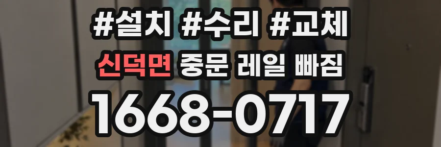 신덕면 중문 레일 빠짐