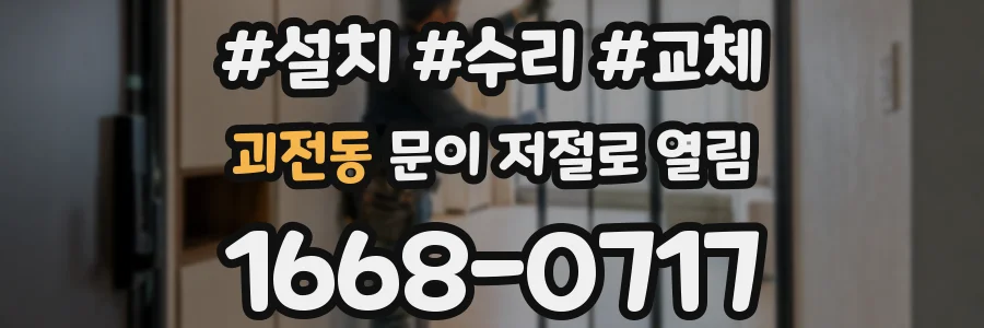 괴전동 문이 저절로 열림