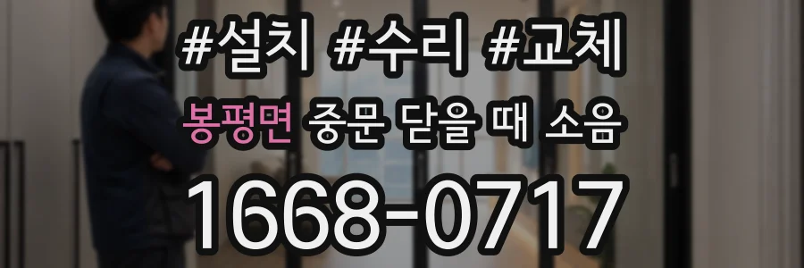 봉평면 중문 닫을 때 소음