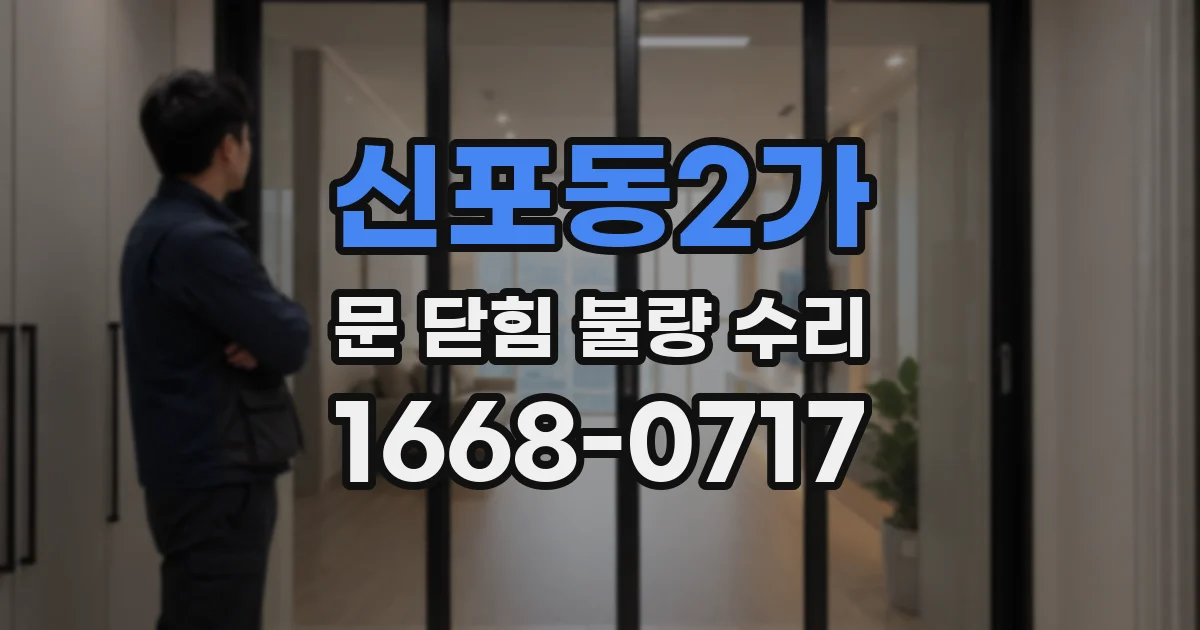 신포동2가 문 닫힘 불량 수리