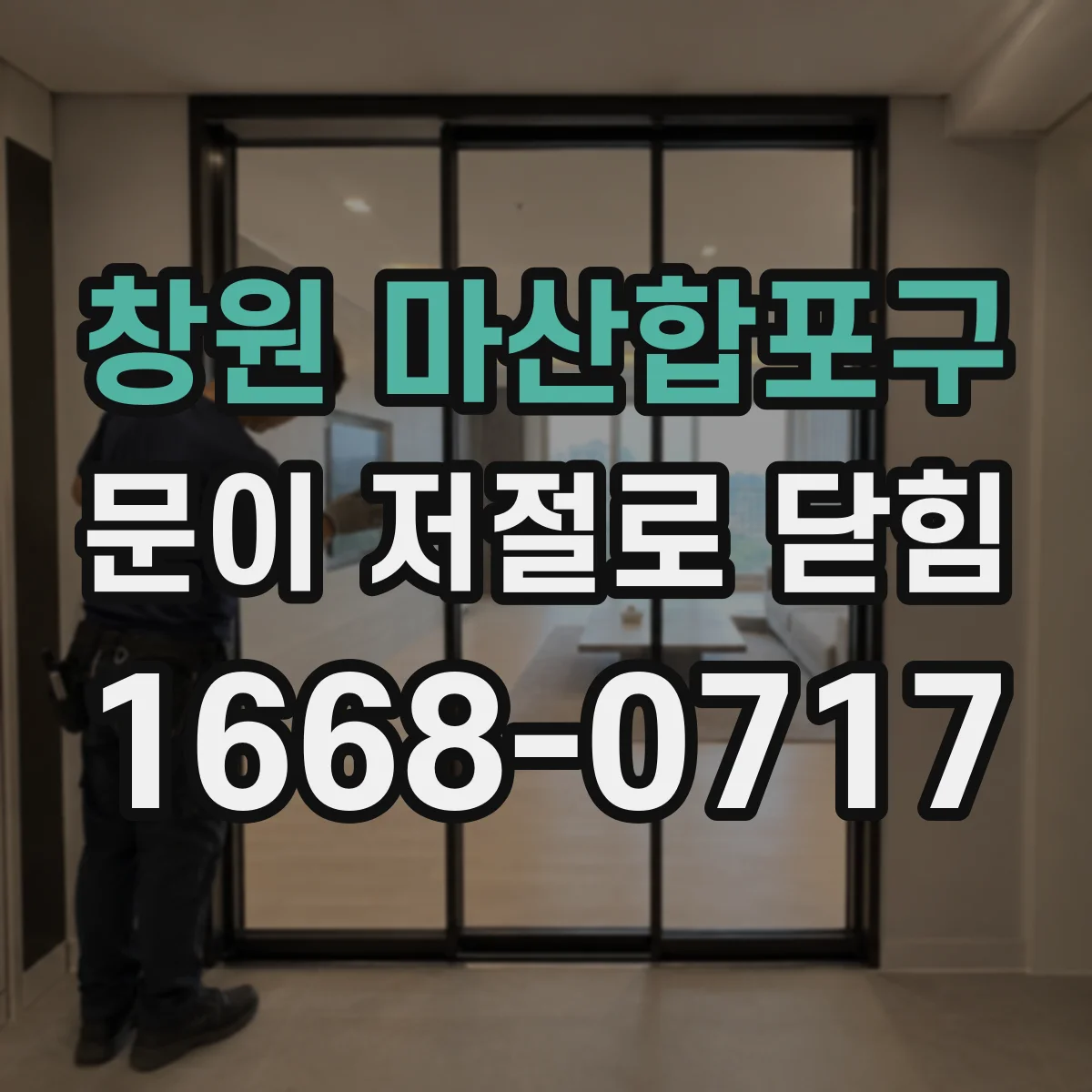 창원 마산합포구 문이 저절로 닫힘 자동복귀 기능 작동 중 전동도어 구동부 점검