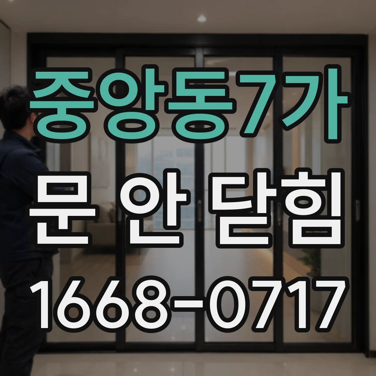 중앙동7가 문 안 닫힘