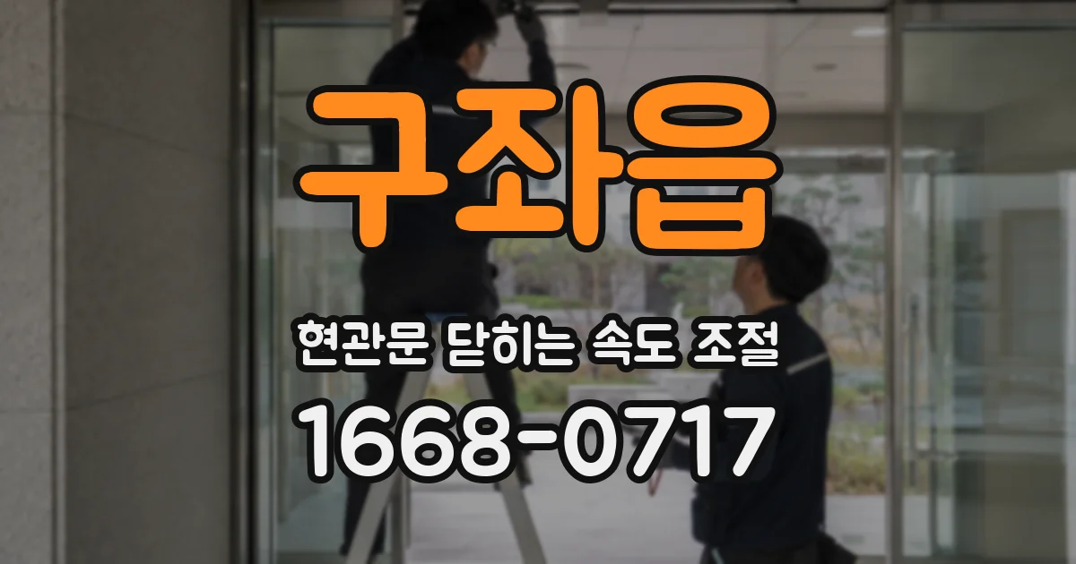 구좌읍 현관문 닫히는 속도 조절