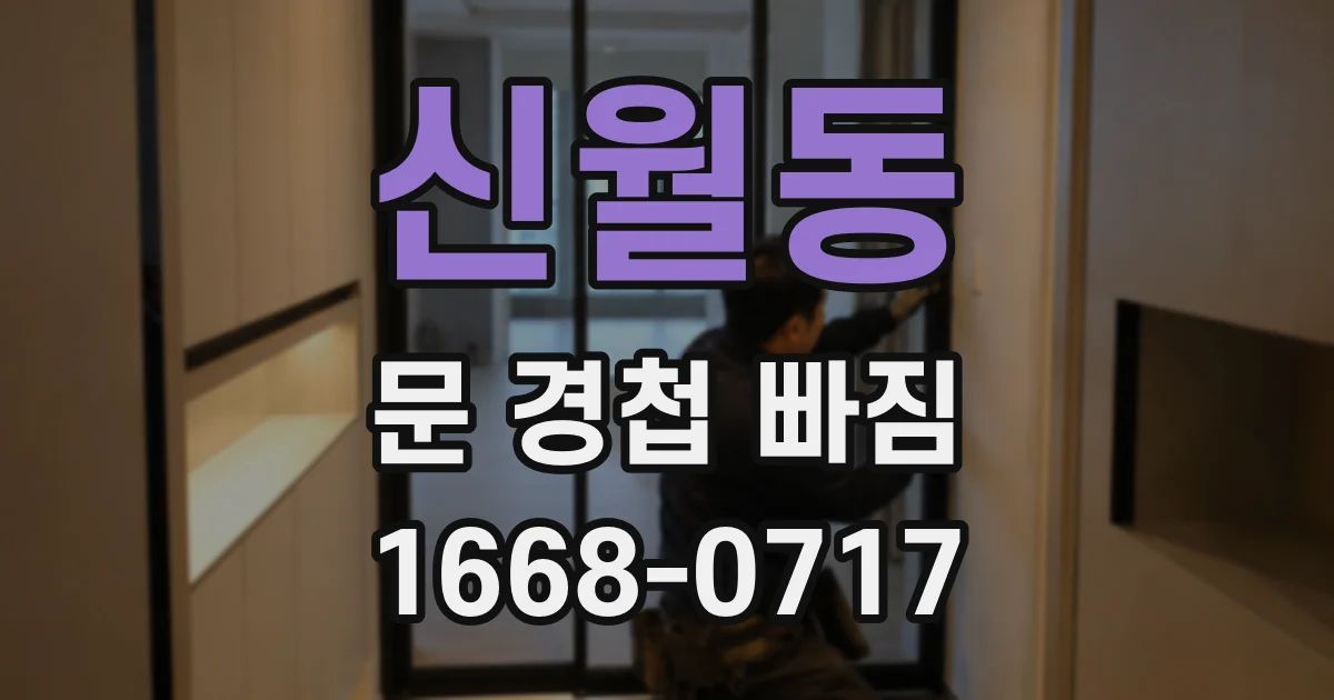 신월동 문 경첩 빠짐