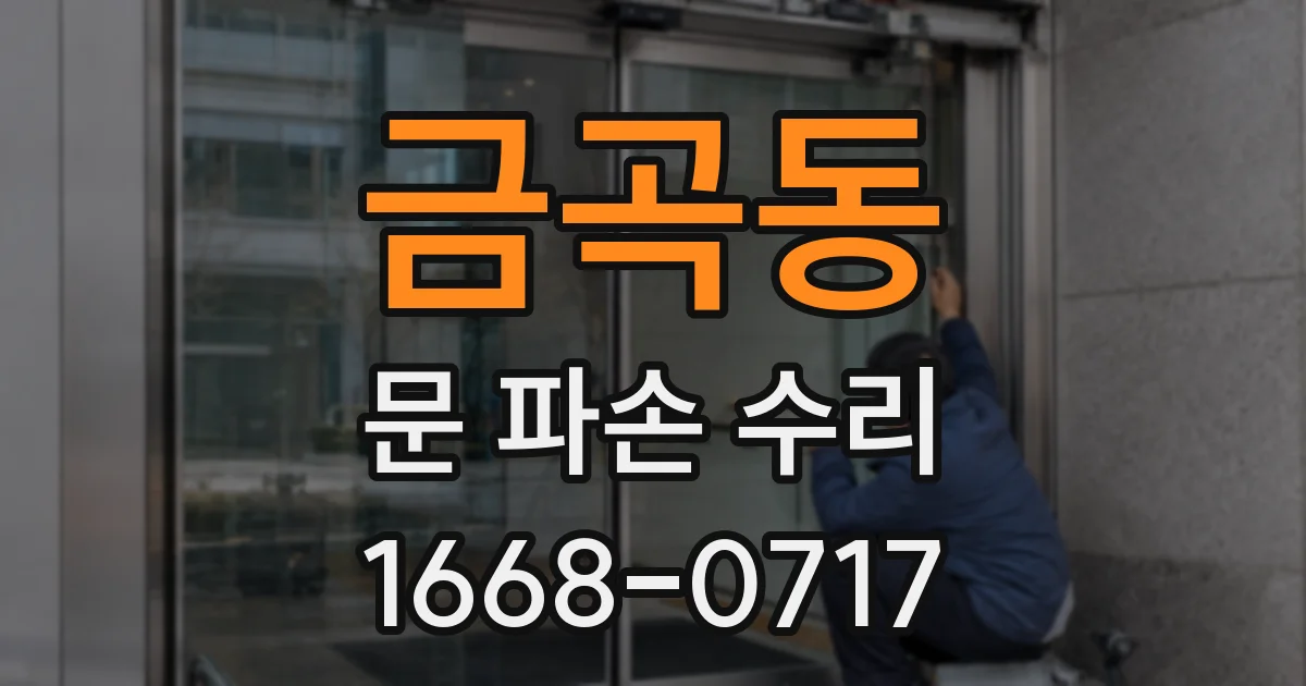 금곡동 문 파손 수리