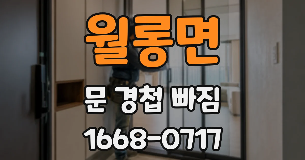 월롱면 문 경첩 빠짐