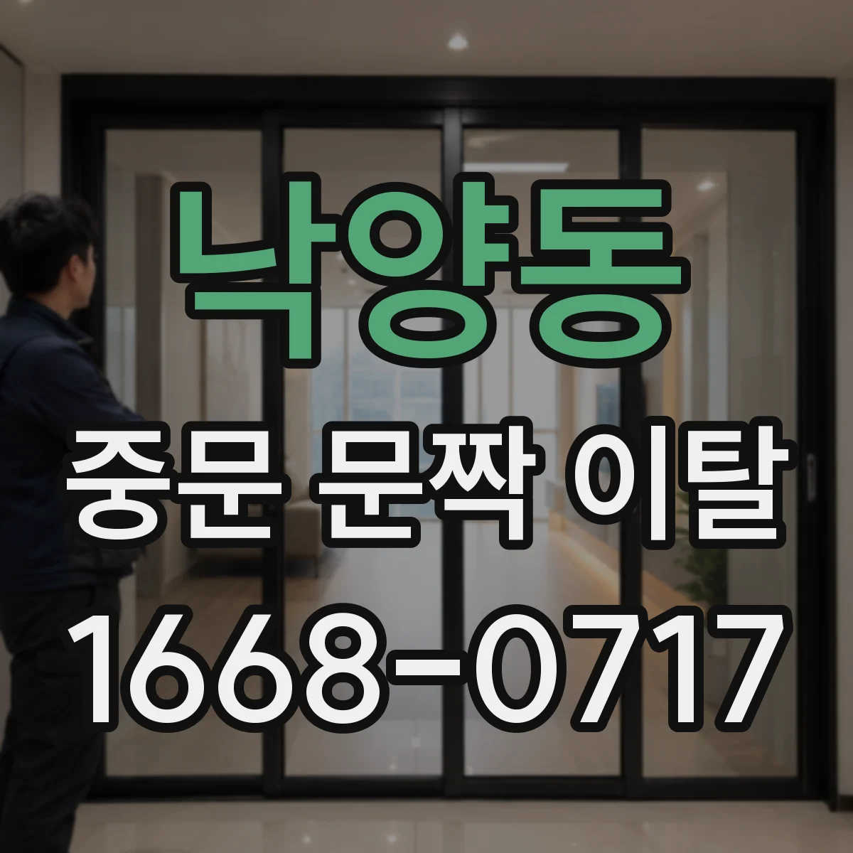 낙양동 중문 문짝 이탈