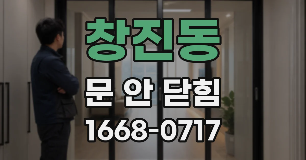 창진동 문 안 닫힘