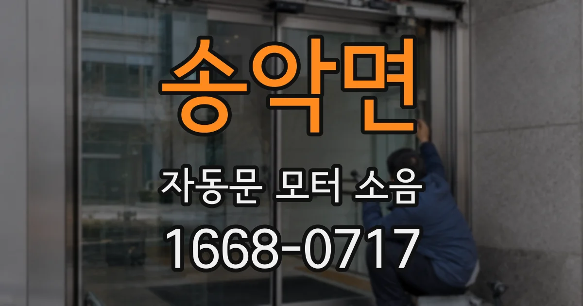 송악면 자동문 모터 소음