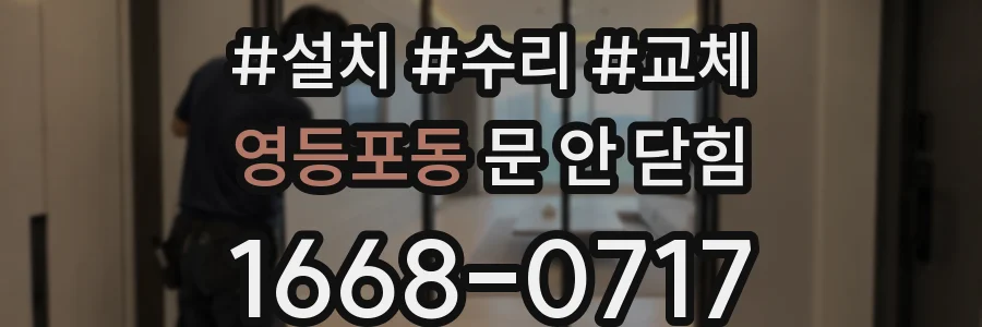 영등포동 문 안 닫힘