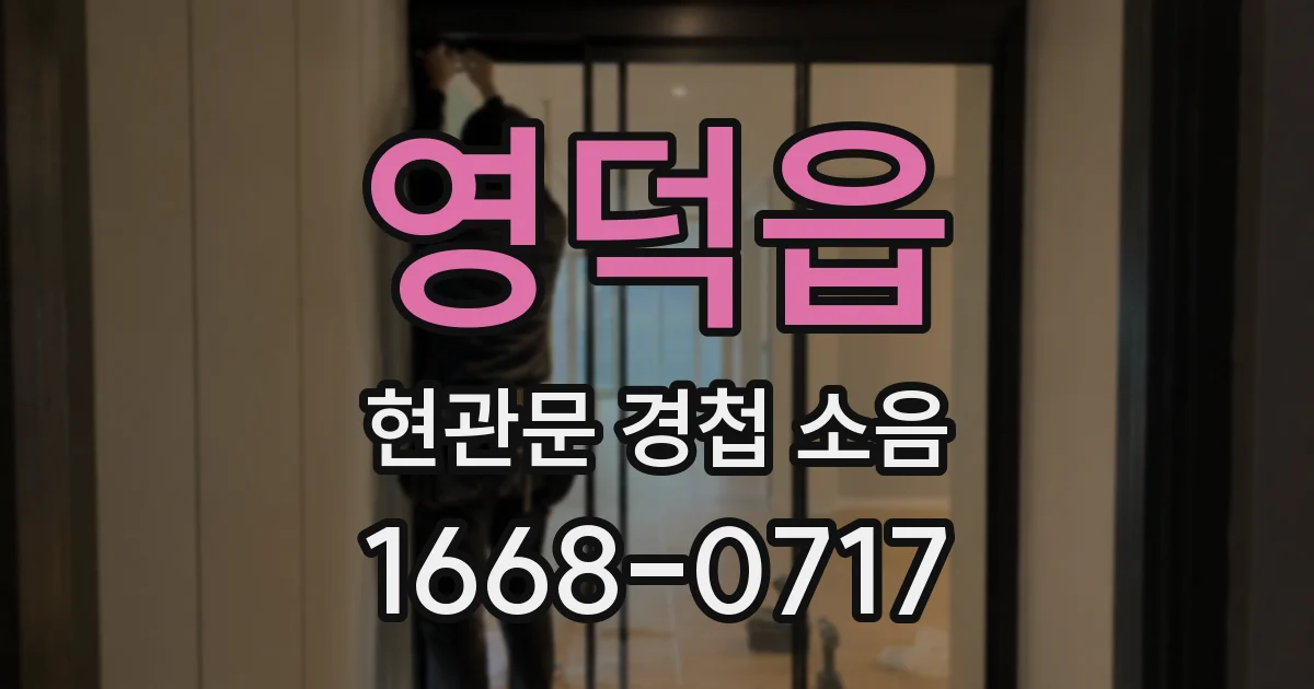 영덕읍 현관문 경첩 소음