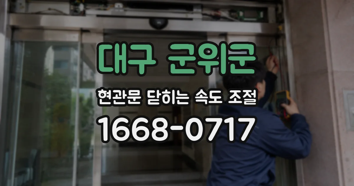 대구 군위군 현관문 닫히는 속도 조절