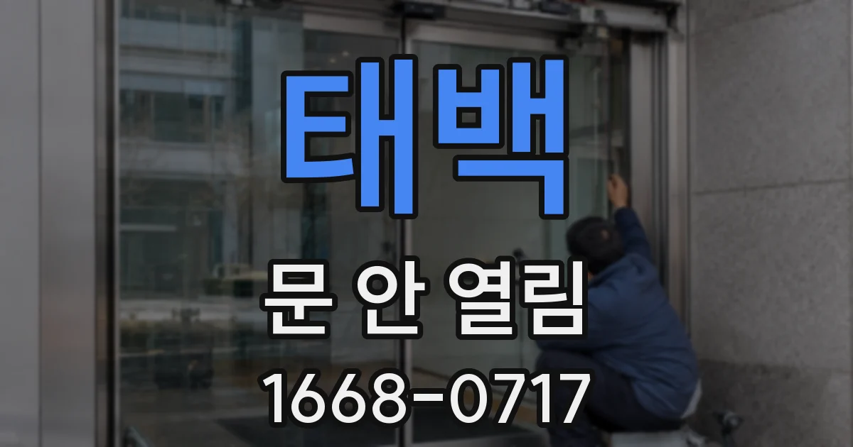 태백 문 안 열림