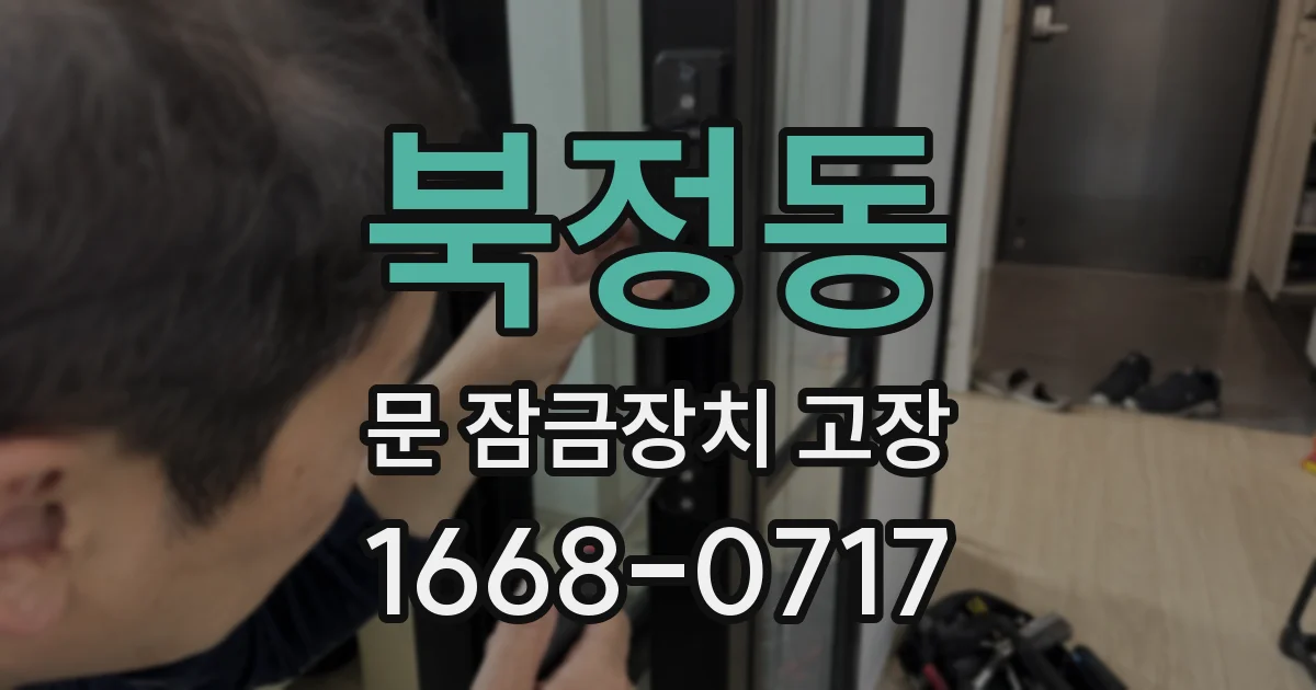 북정동 문 잠금장치 고장