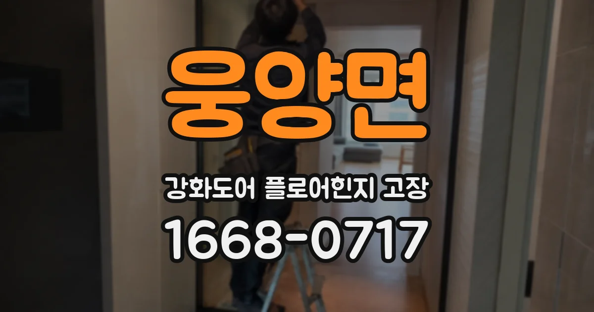웅양면 강화도어 플로어힌지 고장