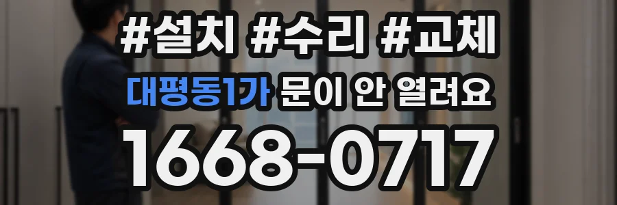 대평동1가 문이 안 열려요