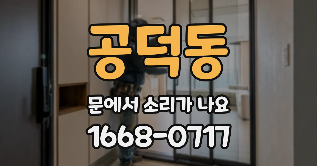공덕동 문에서 소리가 나요