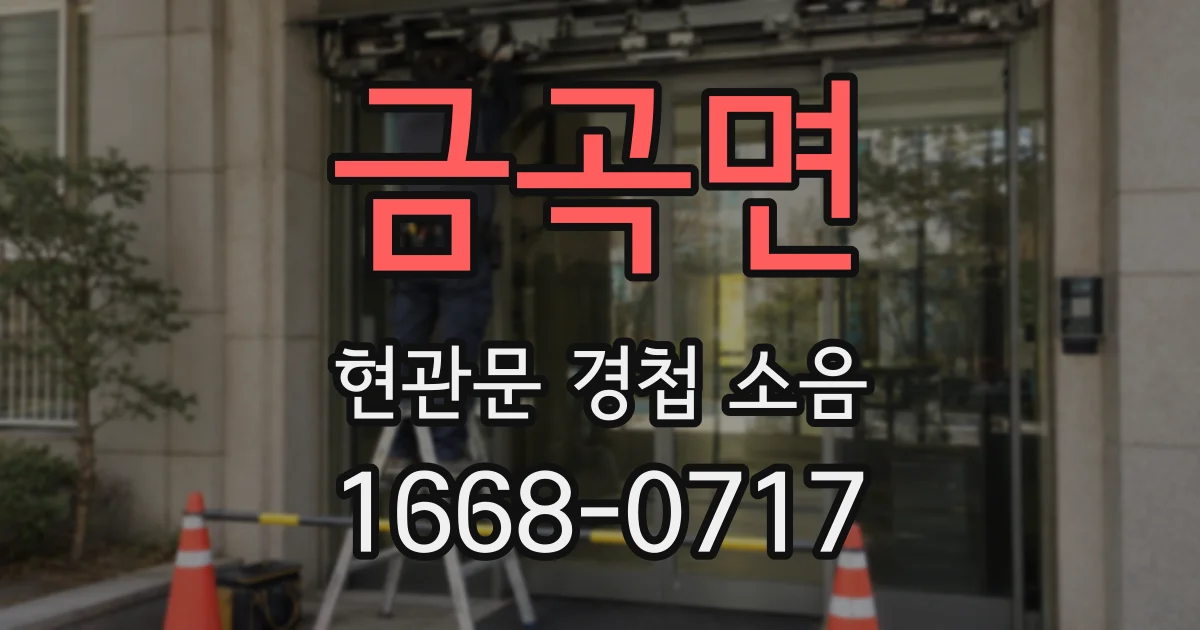 금곡면 현관문 경첩 소음