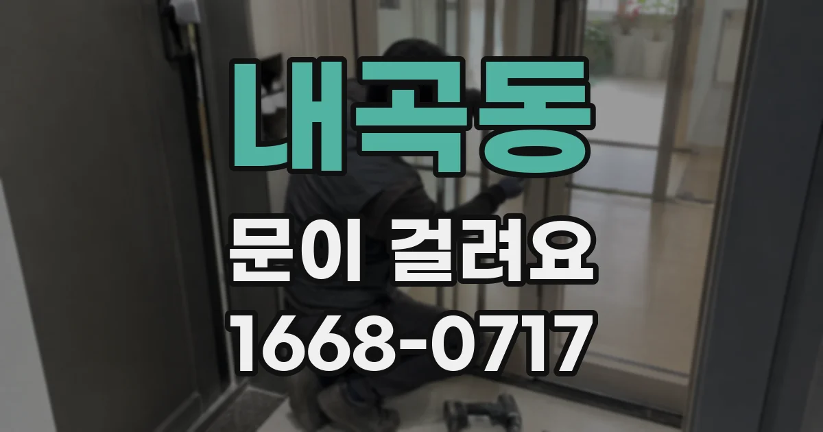 내곡동 문이 걸려요