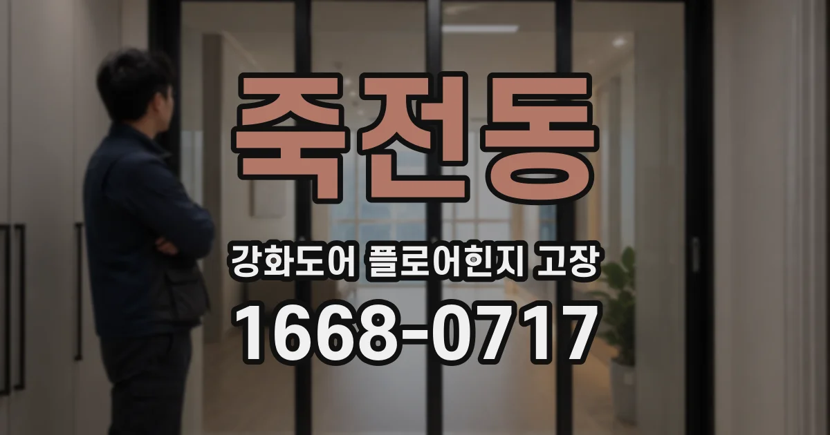 죽전동 강화도어 플로어힌지 고장