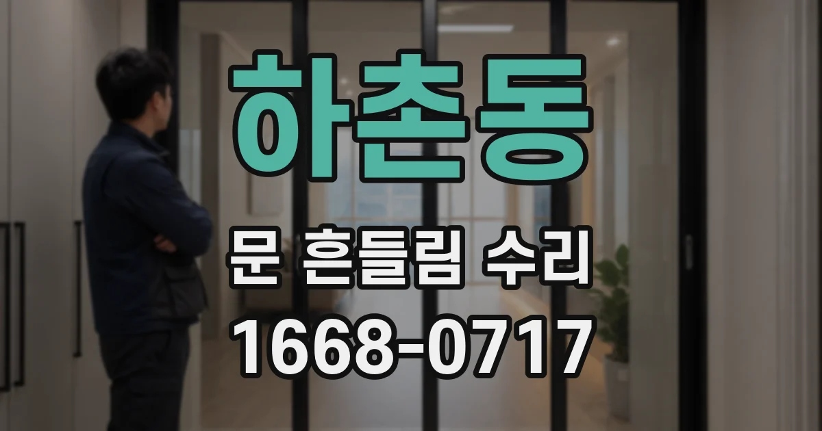 하촌동 문 흔들림 수리