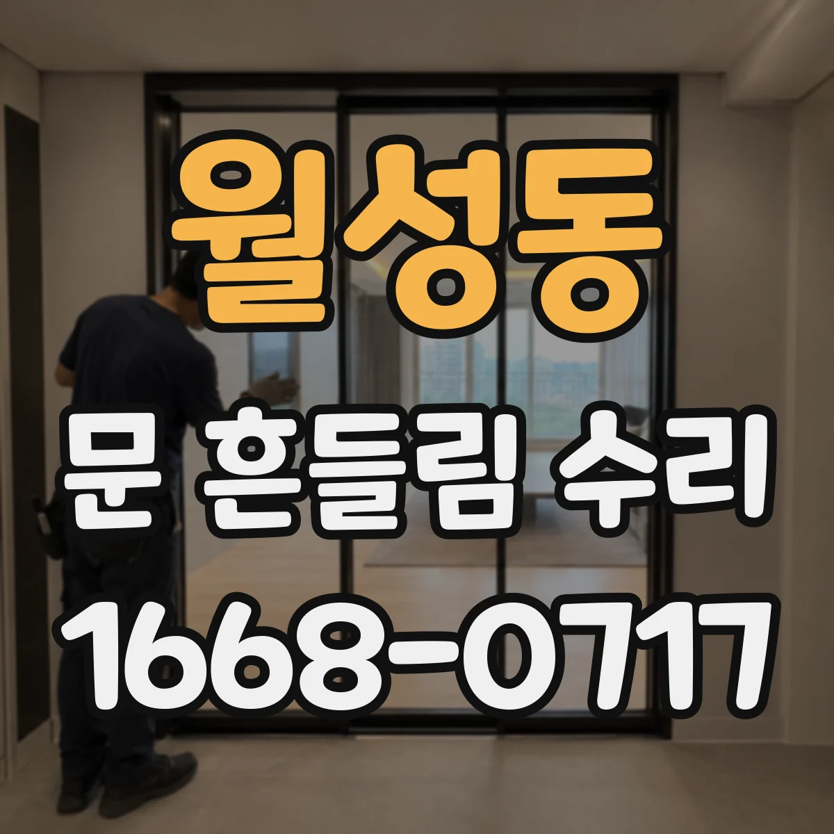 월성동 문 흔들림 수리