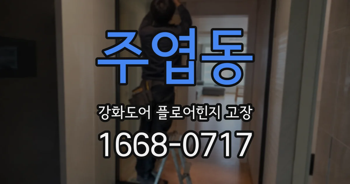 주엽동 강화도어 플로어힌지 고장