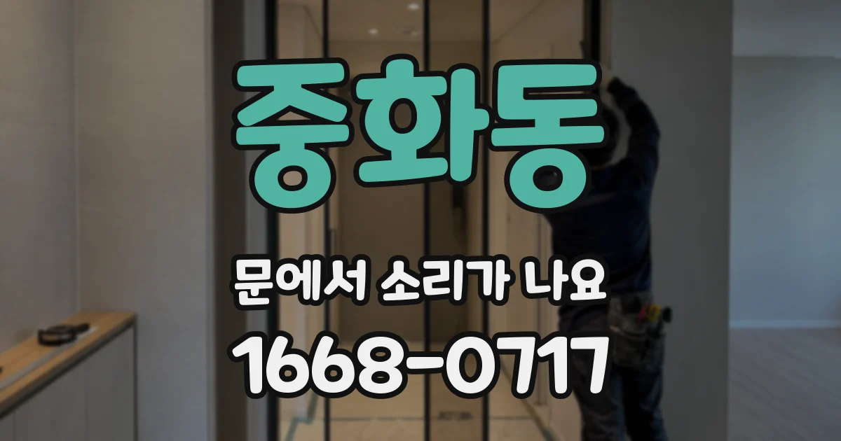 중화동 문에서 소리가 나요