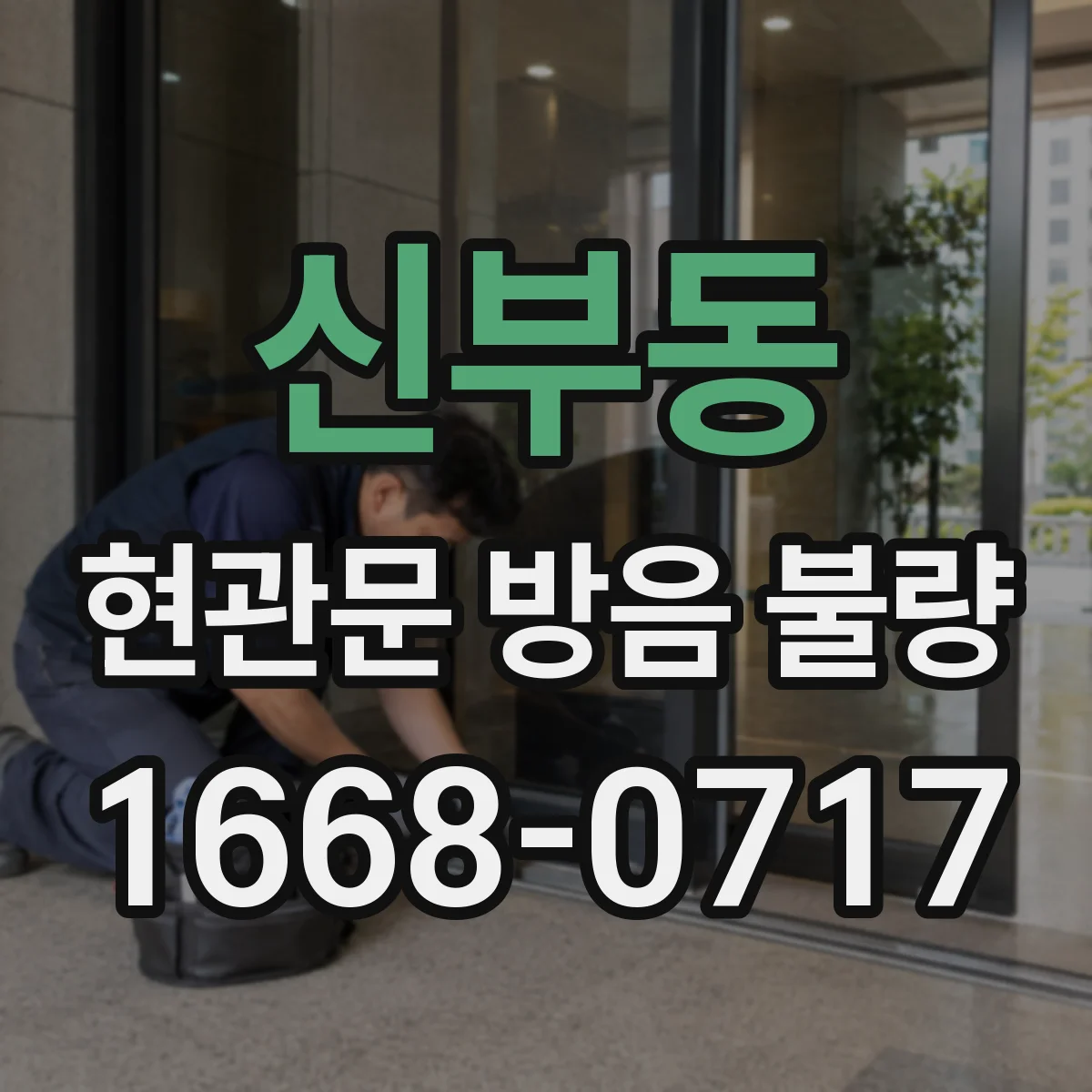 신부동 현관문 방음 불량