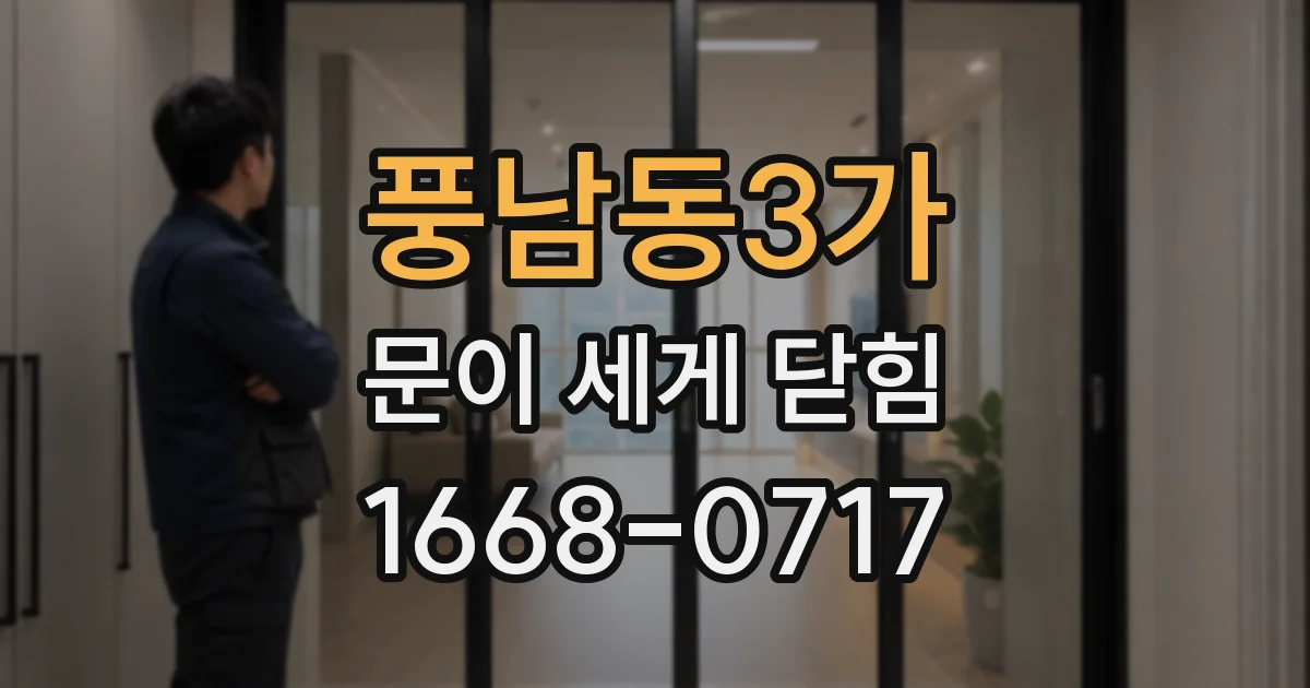 풍남동3가 문이 세게 닫힘