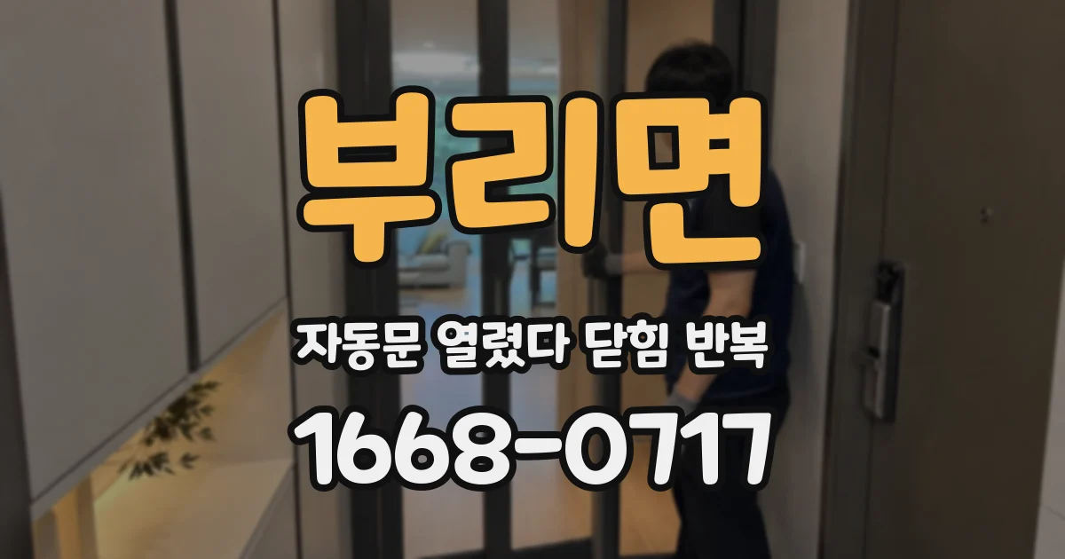 부리면 자동문 열렸다 닫힘 반복 증상은 문이 열렸다가 바로 다시 닫히거나, 멈춘 뒤 다시 작동하는 식으로 나타납니다.