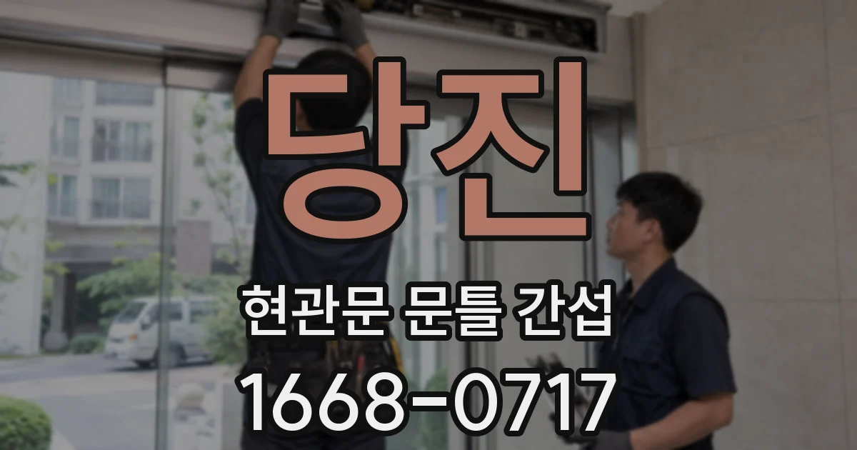 당진 현관문 문틀 간섭