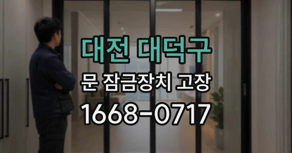 대전 대덕구 문 잠금장치 고장