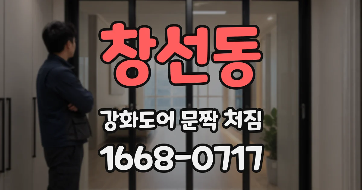 창선동 강화도어 문짝 처짐