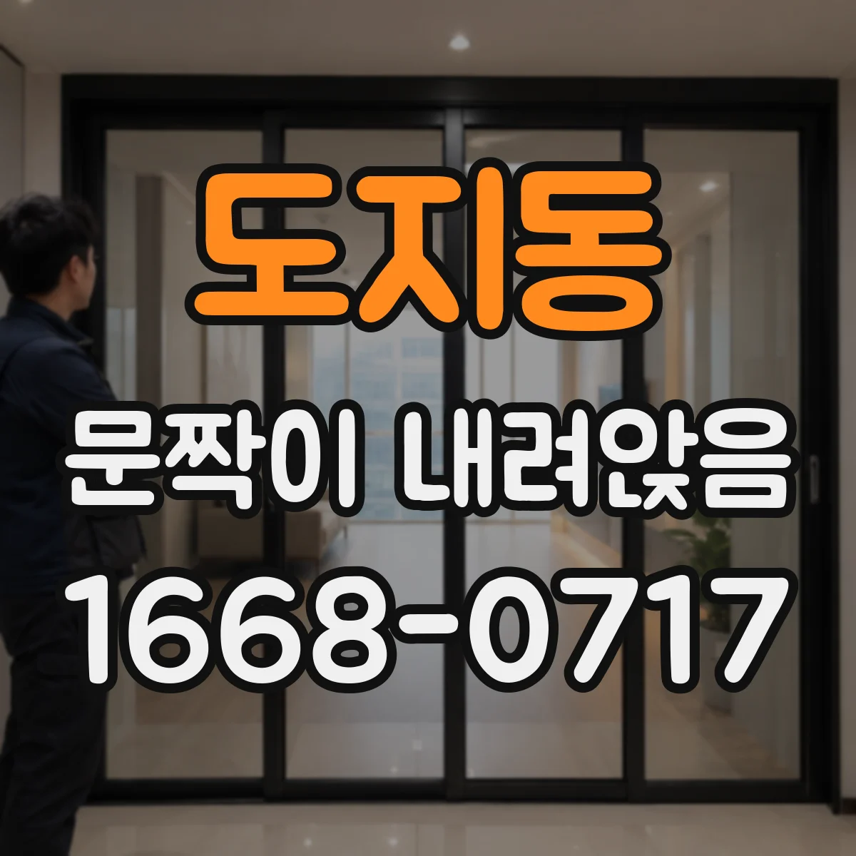 도지동 문짝이 내려앉음