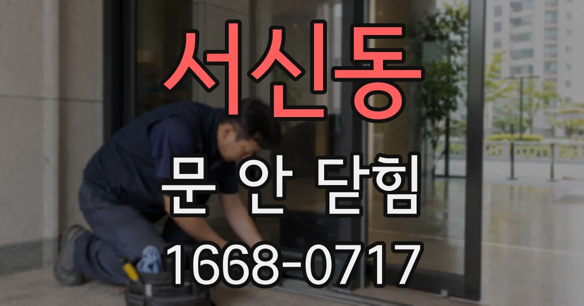 서신동 문 안 닫힘