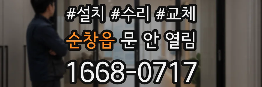 순창읍 문 안 열림