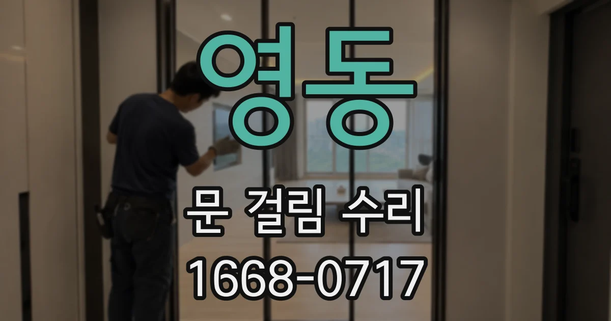 영동 문 걸림 수리