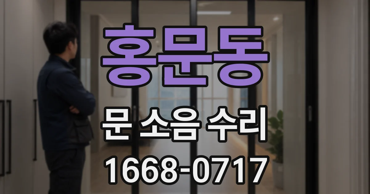 홍문동 문 소음 수리