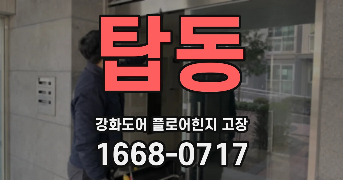 탑동 강화도어 플로어힌지 고장