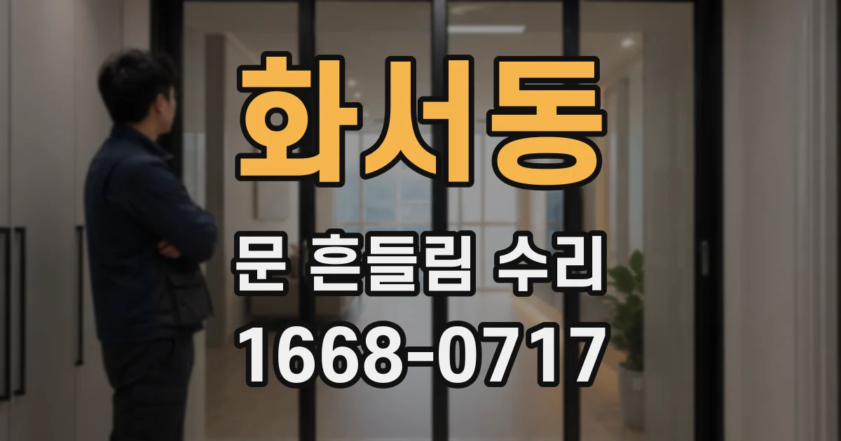 화서동 문 흔들림 수리