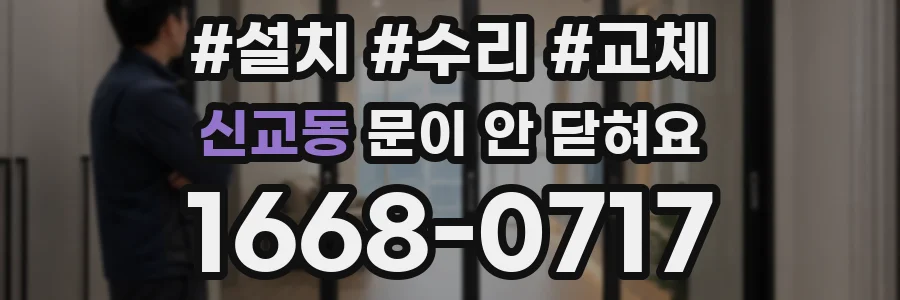 신교동 문이 안 닫혀요