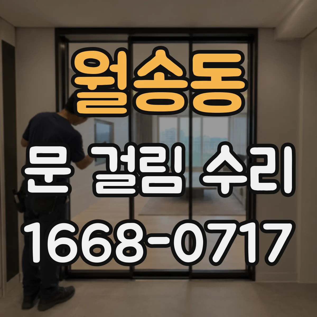 월송동 문 걸림 수리