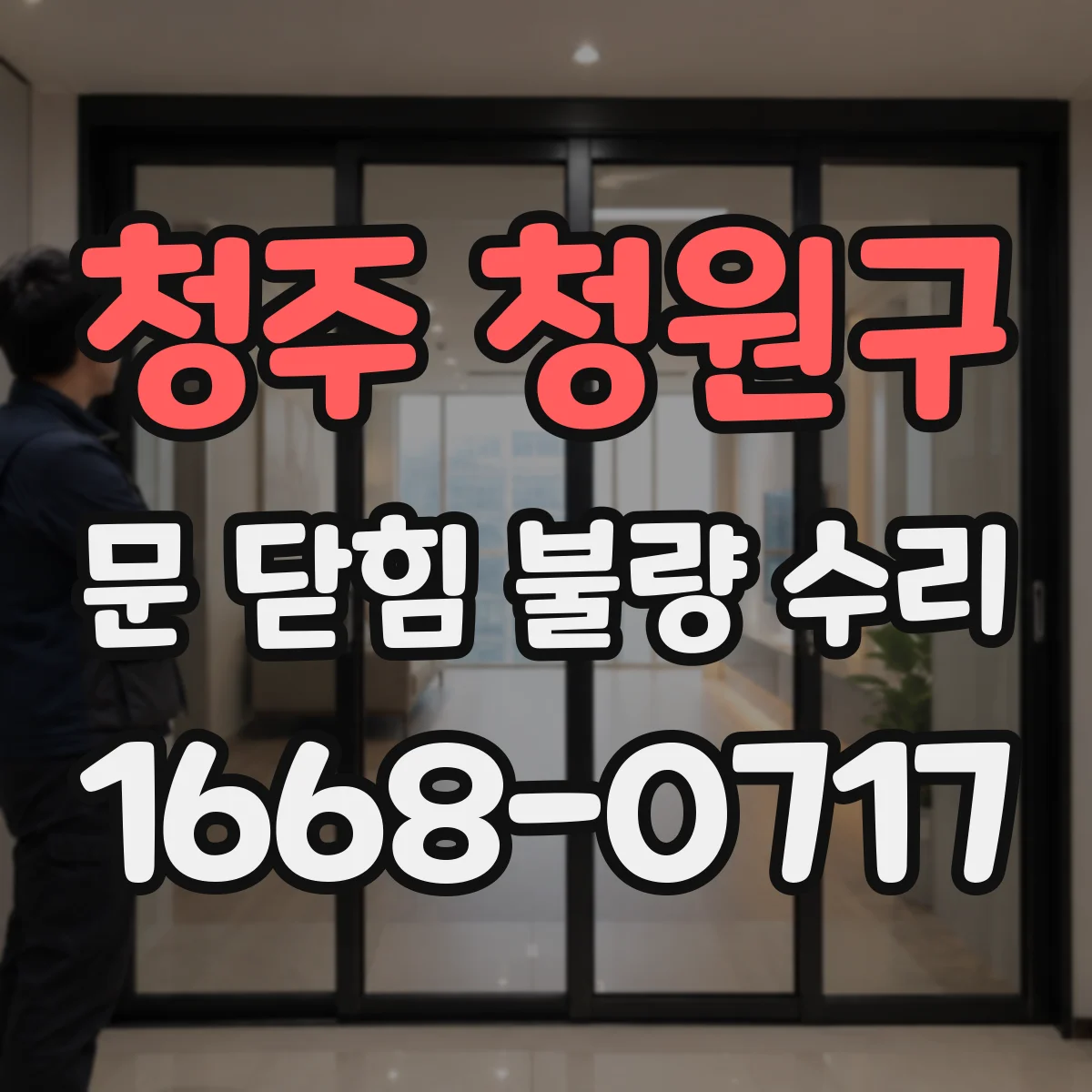 청주 청원구 문 닫힘 불량 수리