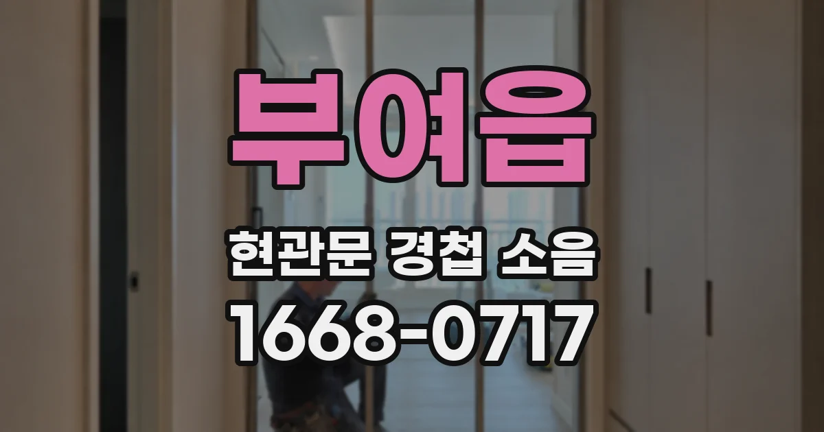 부여읍 현관문 경첩 소음