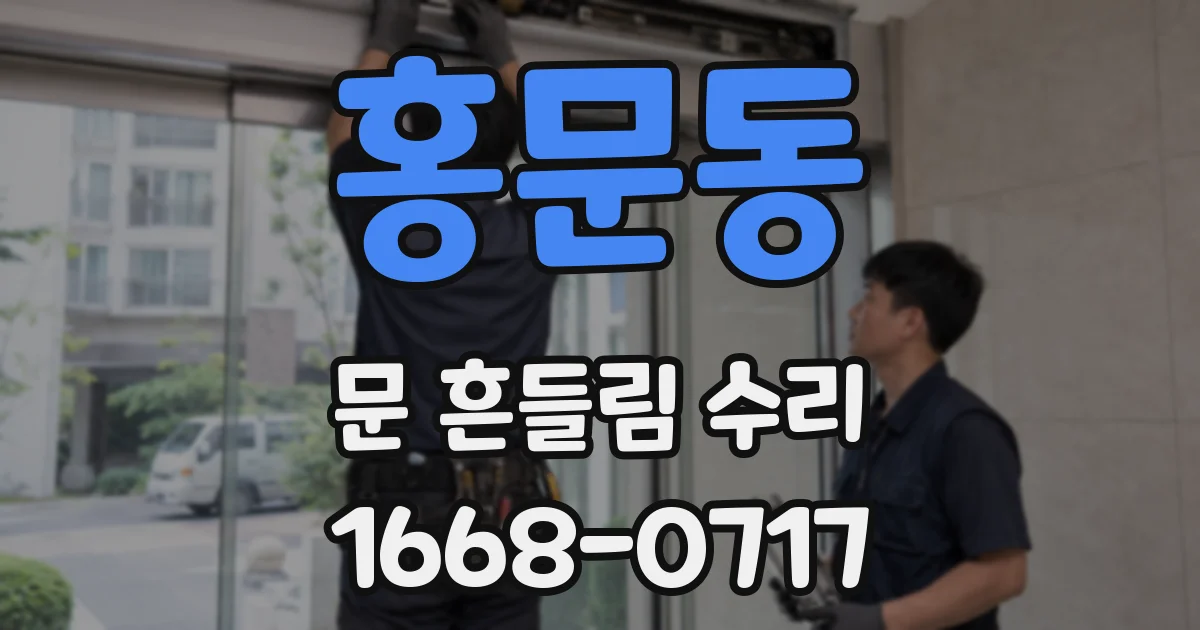 홍문동 문 흔들림 수리