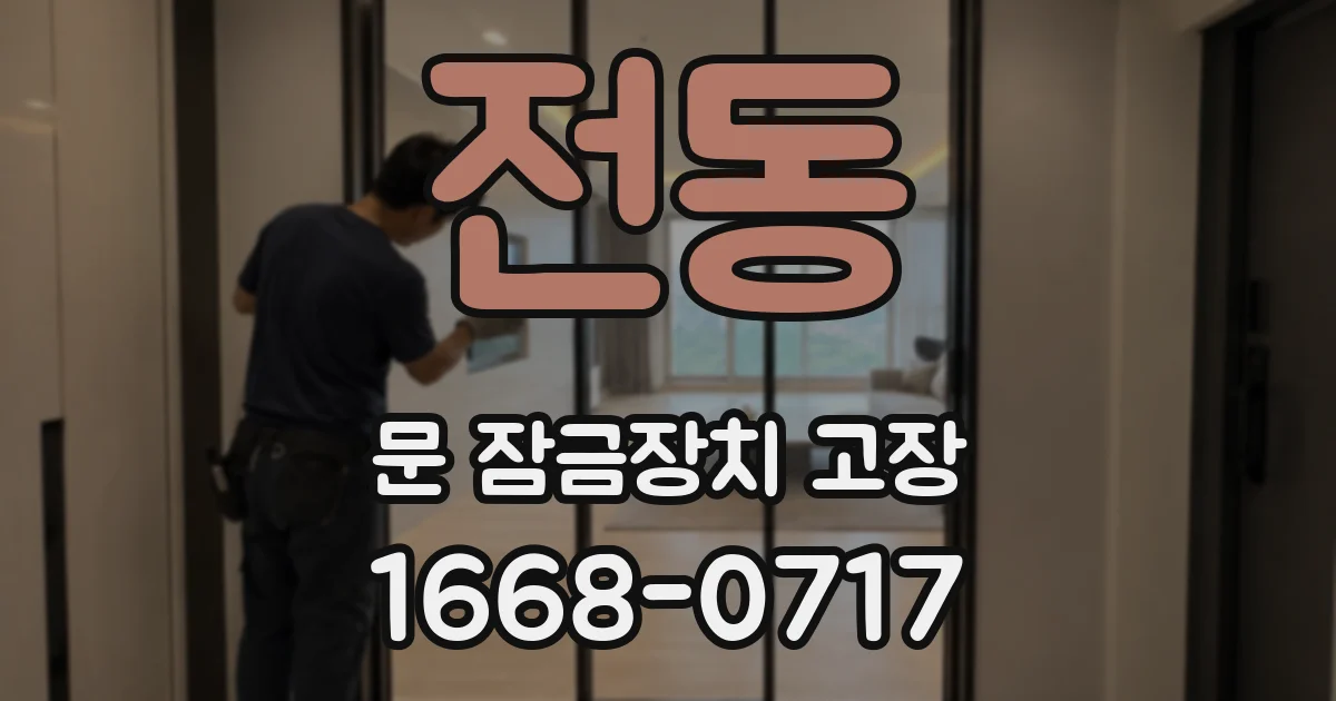 전동 문 잠금장치 고장