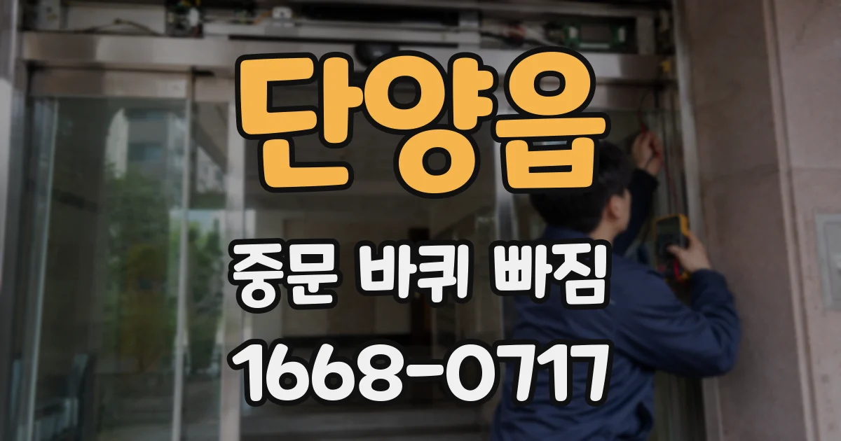 단양읍 중문 바퀴 빠짐